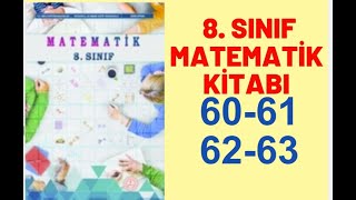 8 SINIF MATEMATİK DERS KİTABI SAYFA 60616263  8SINIF MATEMATİK MEB YAYINLARI [upl. by Ettenaej30]