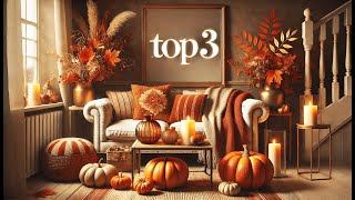 TOP 3 MEILLEURES DÉCORATIONS DAUTOMNE 2024 🍂  MEILLEURS CHOIX CITROUILLES NAIN amp GUIRLANDES [upl. by Jose]