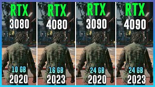 RTX 3080 vs RTX 4080 vs RTX 3090 vs RTX 4090  Test in 12 Games [upl. by Pillihpnhoj]