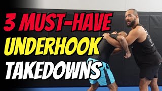 3 Underhook Takedowns That EVERYONE Should Know That Actually WORK [upl. by Goar]