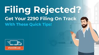 How to Correct a Rejected Form 2290 [upl. by Erodavlas]