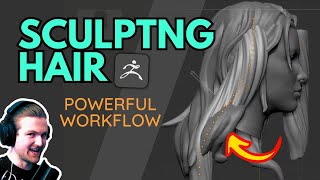 🦜Sculpting Hair BEST Workflow [upl. by Stanley519]