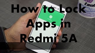 Redmi 5A How to Lock Apps Hindi [upl. by Retsof]