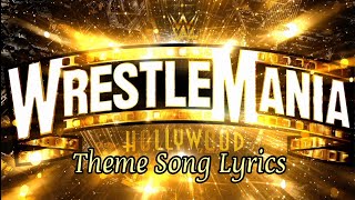 WWE WrestleMania 39 Theme Song Less Than Zero Lyrics [upl. by Anatolio]