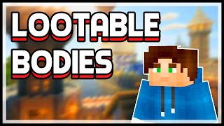 Minecraft Lootable Bodies Mod Player Corpses Minecraft v18 Mod Spotlight [upl. by Neeluj924]