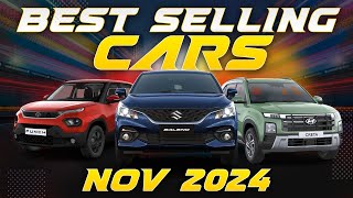 Top 25 BestSelling Cars in India November 2024  Baleno Creta Punch Nexon Ertiga [upl. by Mario]