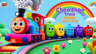 Choo Choo Train Song  Learn Colors with Fun Train Ride for Kids  Learn Rainbow Colors [upl. by Wurtz]