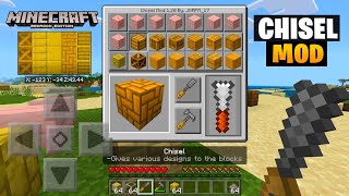 CHISEL MOD PARA MINECRAFT PE 121 BEDROCK  CHISEL ADDON PARA DECORACIONES MINECRAFT PE 120 [upl. by Mcmahon401]