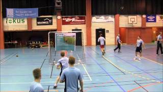 Ball rebounder TRAININGSPARTNER for handball pass training from fotballpartnerno [upl. by Tinor341]