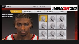 NBA 2K20 Mobile Best Face Creation [upl. by Resaec606]