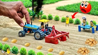 Tractor making potato seeding A to Z process science projectdiy tractor home made agriculture [upl. by Jennette]