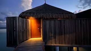 Maldives  Constance Moofushi Resort Hotel Senior Water Villas [upl. by Fitzger]