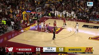 Wisconsin Basketball Highlights at Minnesota 12324 [upl. by Akena808]