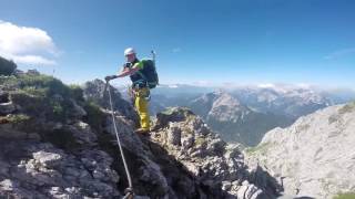 Mittenwalder Höhenweg Klettersteig [upl. by Kyrstin]