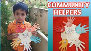 Kids Activity For Understanding Community Helpers through paper plateCommunity Helpers Grade 1 [upl. by Swanson796]