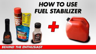 How To Use Fuel Stabilizer In Your Motorcycle  Behind The Enthusiast [upl. by Ruelu]