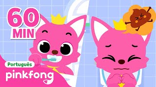 Mix  A Canção da Privada  Bons hábitos  Completo  Pinkfong Bebê Tubarão Canções para Crianças [upl. by Aihsened]