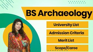 BS Archaeology Scope In Pakistan Archaeology Jobs In Pakistan [upl. by Aicenek]