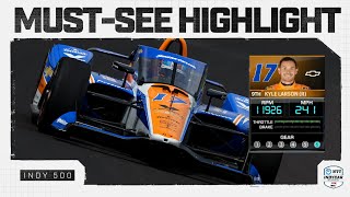 Welcome to INDYCAR Kyle Larson hits 241 mph in Fast Friday practice for Indy 500 [upl. by Nomra]