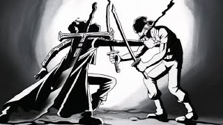 Zoro vs Mihawk  One Piece English Sub [upl. by Dirtsa]