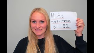 Video 754 Muntlig norskprøve B1B2 nivå [upl. by Yttik]