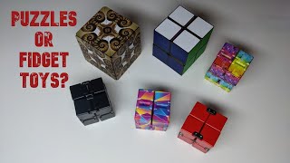 030 Geobender Yoshimoto and Infinity Cubes Puzzles or fidget toys [upl. by Ynohtnacram]