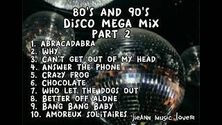 80s and 90s Disco Mega Mix Part 2 [upl. by Toshiko]