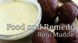 Ragi Mudde with North Karnataka Side Dish  finger millet balls [upl. by Eyt]