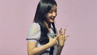 20240824 Kim Jiwon shows off her ring at Fan Meeting In Bangkok [upl. by Ahsha261]