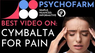 Cymbalta for Pain amp Cymbalta for Fibromyalgia Duloxetine Review of Evidence [upl. by Cassandra]