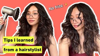 How to Diffuse and Blow Dry Wavy Hair for Beginners [upl. by Merras]