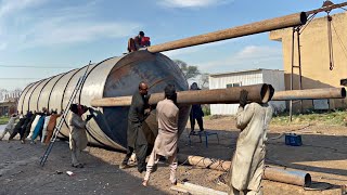 How Silo Tank Got Built With Metal Sheets Without Much Equipments [upl. by Alicec]