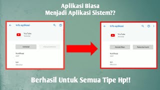 Cara Mengubah Aplikasi Biasa Menjadi Aplikasi Sistem [upl. by Ansev]