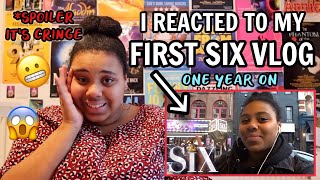 I REACTED TO MY FIRST SIX VLOG ONE YEAR ON CRINGE [upl. by Alekim]