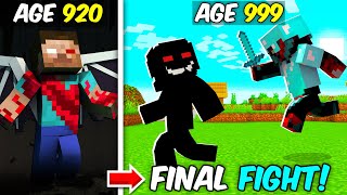 Surviving 1000 Years As Herobrine In Minecarft FINAL FIGHT [upl. by Iidnarb]