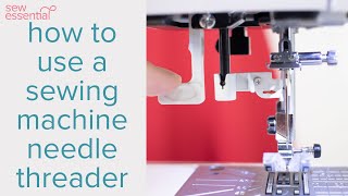 How to Use a Sewing Machine Needle Threader  and what not to do [upl. by Pentheas415]