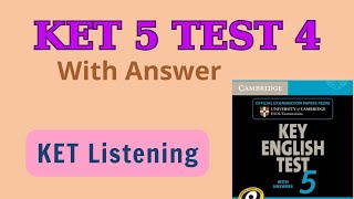 Cambridge KET 5 listening test 4 [upl. by Anitsyrc]