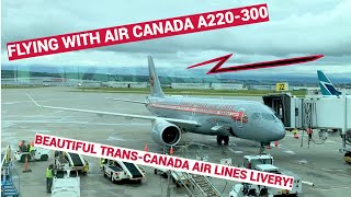 Air Canada Economy  Calgary  Vancouver  Airbus A220300  Trip Report [upl. by Liew]