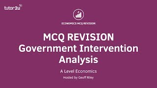 MCQ Revision Government intervention in a market [upl. by Sihon95]