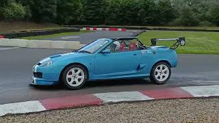 MG TF V6 Rover KV6 External Shots Of Testing At Teeside Autodrome [upl. by Blount]