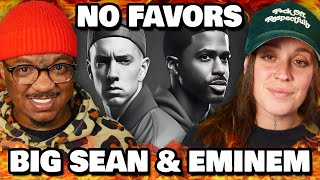 THE RHYME SCHEMES  Big Sean amp Eminem  NO FAVORS  Reaction [upl. by Tihor604]