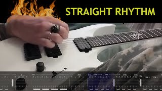 Metal Straight Rhythm Workout Your Picking Hand Will Burn [upl. by Ianej357]