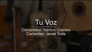 Tu Voz  Puro Mariachi Karaoke  Javier Solis [upl. by Furgeson626]