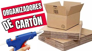 3 Ideas De Organizadores Hechos Con cartón Muy Útiles Y Fáciles De Hacer [upl. by Enidaj]