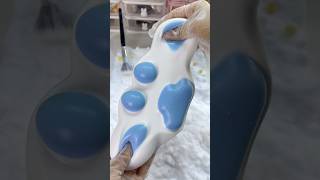 Bluewhite cat’s paw squishy stressfree satisfying handmade diycraft diy [upl. by Zsa]