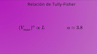 Distancias en el Universo VII Relación de Tully  Fisher [upl. by Kinom]