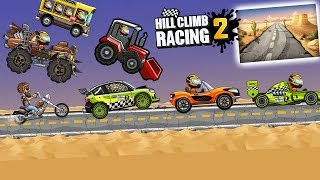 NEW CUP DESERT MILE  ALL CARS HILL CLIMB RACING 2 [upl. by Nnairda]