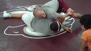 Far knee far ankle to cross face and butcher Augsburg Wrestling Academy [upl. by Obaza]