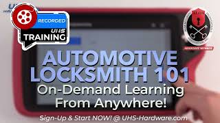 AUTOMOTIVE Locksmith 101  ON DEMAND  Training Courses  UHSHARDWARECOM [upl. by Leduar66]