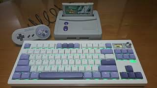 Low Profile Silent Keyboard Build SNES Themed [upl. by Kirenoj]